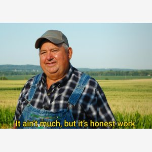 Honest Work Paysan Fermier Agriculteur Travail